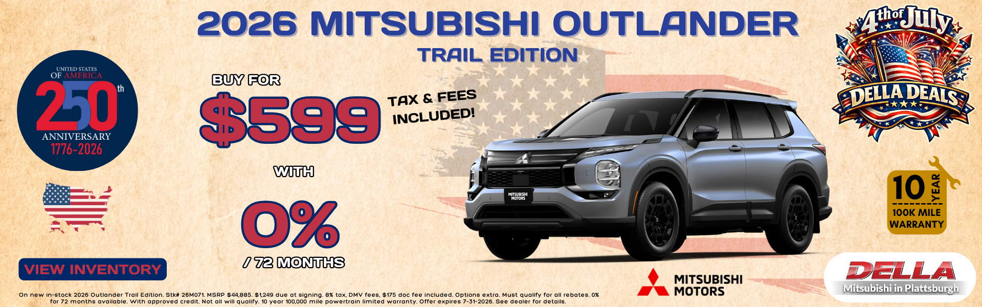 2026 Mitsubishi Outlander