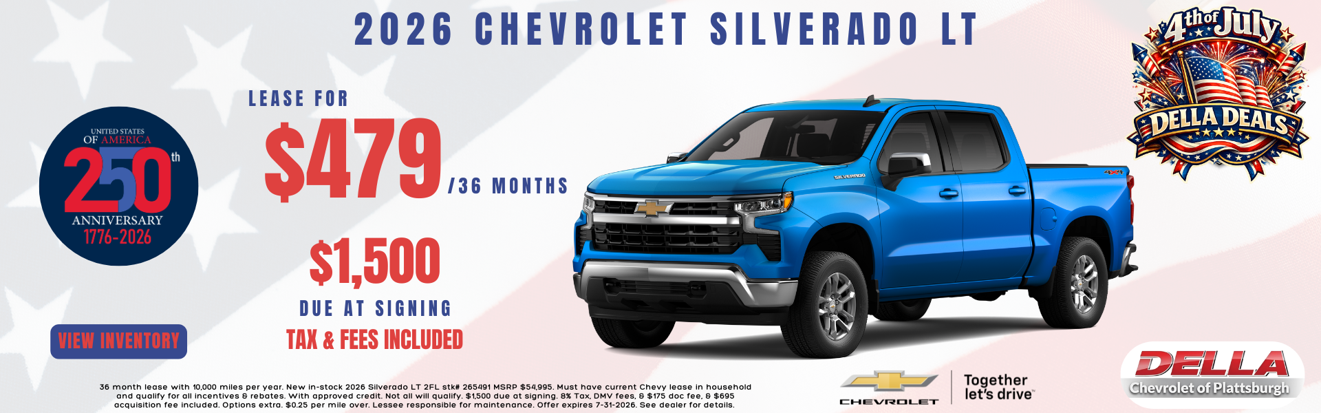 2026 Chevy Silverado for sale