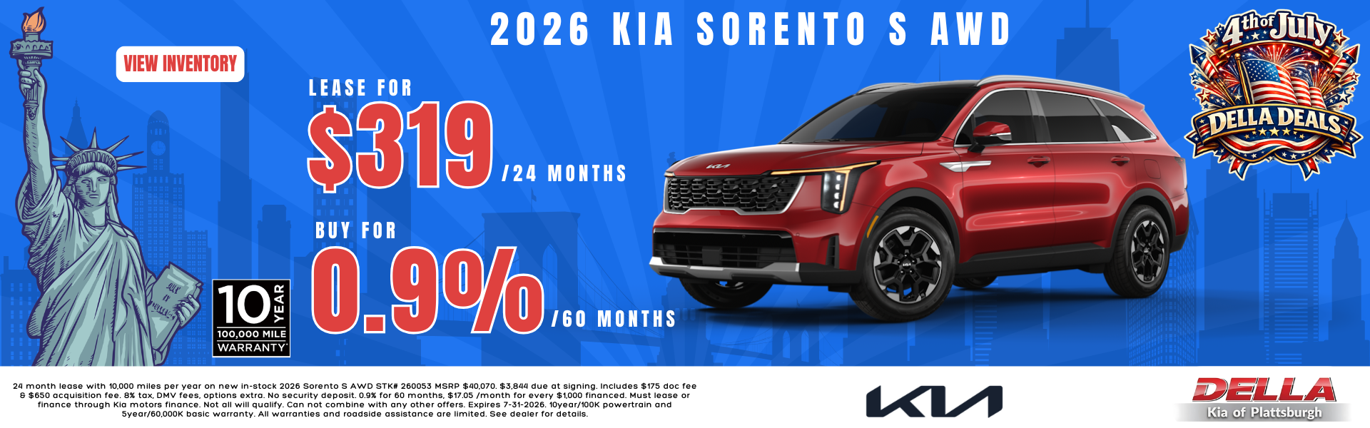 2026 Kia Sorento for sale