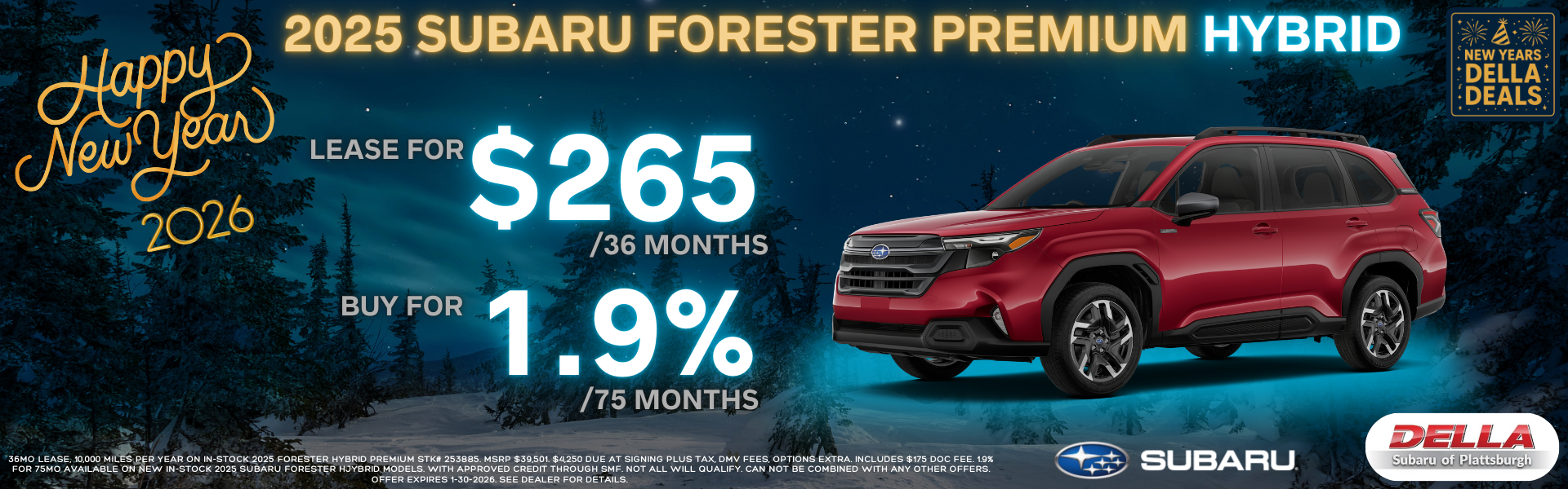 2025 Subaru Forester for sale in Plattsburgh, NY